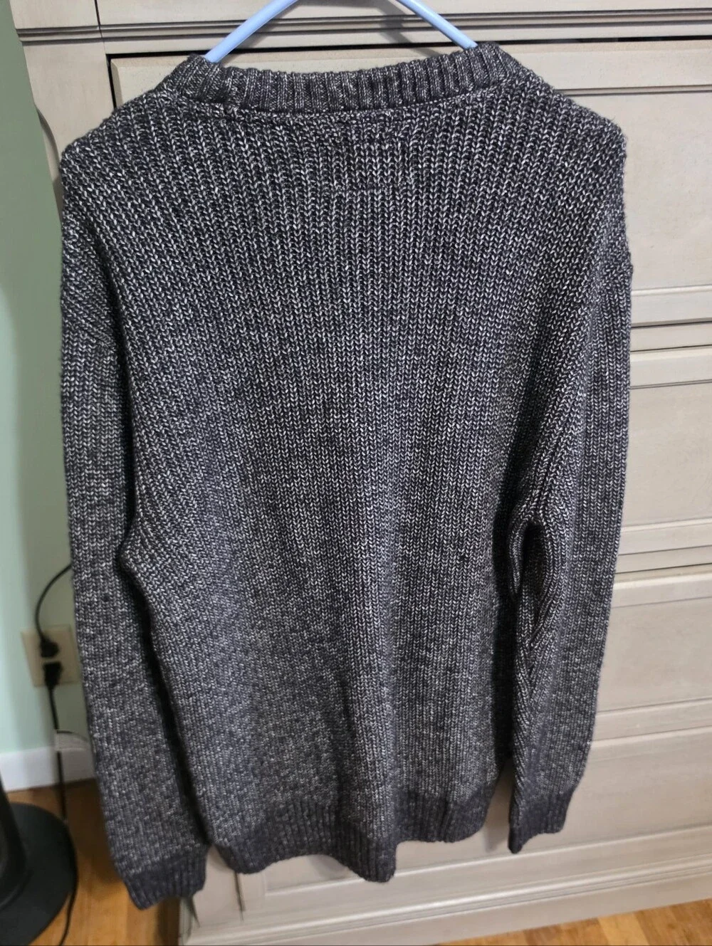 Outpost Men’s Charcoal Crewneck Knit Sweater